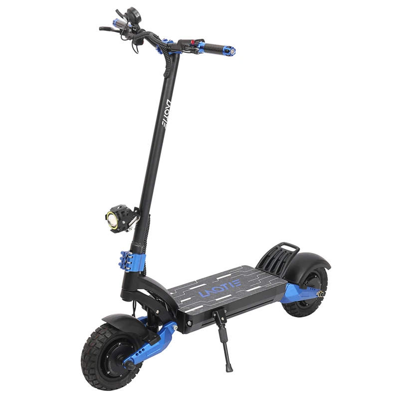 LAOTIE® SR10 60V 28,8Ah 21700 — 3600 W bi-moteur pliable, 100 km, charge max 150 kg